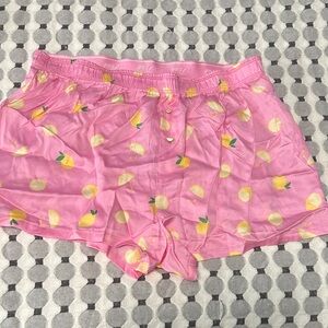 Victoria's Secret Pink Lemon Print Shorts